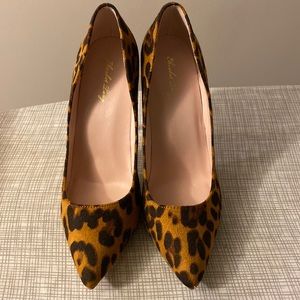 Elizabet Lang leopard pumps, size 9, brand new. With box